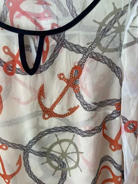 Cal Style Nautical Rope Anchor Top Coastal Chic Yacht Club Resortcore Maritime - Picture 2 of 9